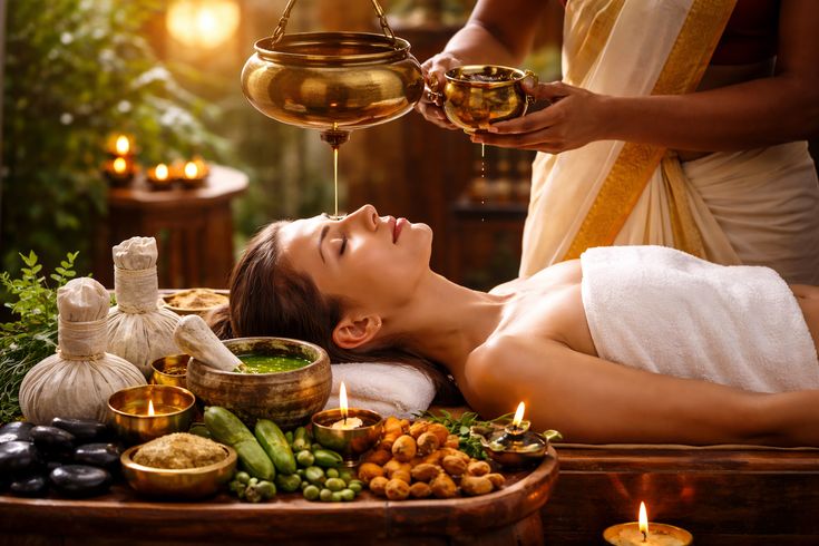 Ayurveda therapy room
